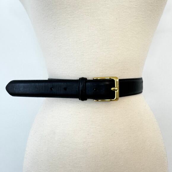 Coach Burnished Cowhide Leather Belt Black Men’s 34" (85 cm) 5950 - Picture 2 of 11